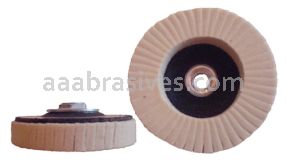4-1/2x7/8 Soft D5/H25 Felt Polishing Flap Disc with Fiberglass Back