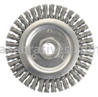 6x5/8-11 AH Stringer Bead, Knot Wire Wheel, 023 ga, Carbon