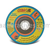 CGW Depressed Center Wheel 36190 6 x 1/8 x 5/8-11 WA24-S-BF Stainless Type 27 Depressed Center Cutting and Notching Wheels