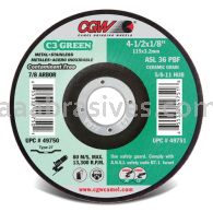 CGW 49751 4-1/2 x 1/8 (3.2mm) ASL-36P-BF T27 C3 Green Wheels
