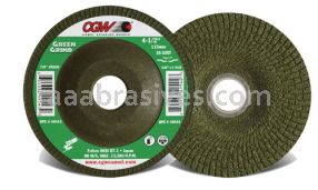CGW 49546 5 x 5/32 x 5/8-11 36 Grit T27 Green Grinding wheel