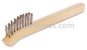 Wood Handle , Toothbrush, Fine Brass