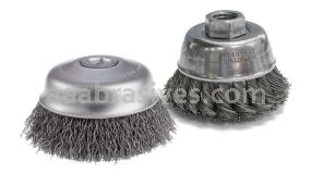 CGW 60110 4 Cup Brush .020 Crimp Carbon 5/8-11