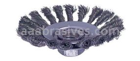 4-1/2" Knot Wire Bevel Brush, .020 SS, M14 x 2.0 A.H. (BVK-4-1/2)