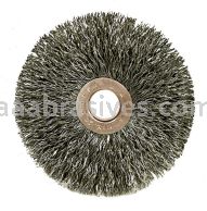 Weiler 17077 - 3" .014 SS, 5/8" A.H. , Copper Center Crimped Wire Wheel - 012382170776