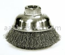 3-1/2" Crimped Wire Cup Brush, .014, 5/8"-11 A.H., Retail Pack (CRA-3)