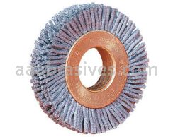 Weiler 17556 - 2-1/2" .026/120 CG, 5/8" AH Copper Center Nylox Wheel - 012382175566