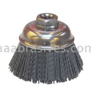 3-1/2" Nylox Cup Brush, .022/320, 5/8"-11 A.H. (CR-3)