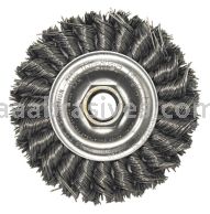 Weiler 36278 - 6" .023, 5/8"-1/2" A.H., Vortec Pro Knot Wire Wheel, Standard Twist - 012382362782