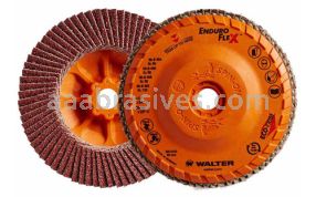 Walter 4-1/2x5/8-11 120 Grit ENDURO FLEX Flap Disc - 662980129586