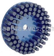 14" Disc Brush, Rectangular Nylox, 120 Grit, 5" A.H.