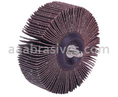 Weiler 52601 - 1" x 1" 1/4"-20 Stem, 60AO, Tiger Coated Abrasive Flap Wheel - 012382526016