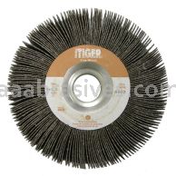 Weiler 53329 - 6" x 2" 1" A.H., 120 AO, Tiger Coated Abrasive Flap Wheel - 012382533298