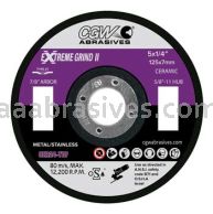 CGW Abrasives 54276 eXtreme Grind&trade; Grinding Wheels 7 x 1/4 x 7/8 24 Grit Type 27