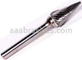 SM-4, 3/8x5/8x1/4"sk, Cone, Double Cut, Carbide