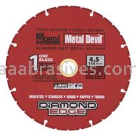 Morse&reg; Metal Devil Diamond Edge 4-1/2x.050x7/8-5/8 Cut-Off Wheel