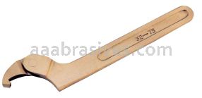 CS Unitec&trade; EX208S-115/170B 115/170mm Adjustable Hook Spanner Wrech Copper Beryllium