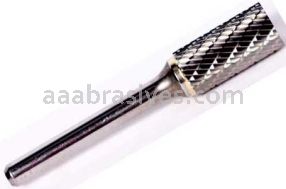 SA-9, 1x1x1/4"sk, Cylindrical, Double Cut, Carbide