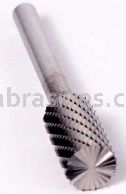 ESB-9, 1x1x1/4"sk, Cylindrical End Cut, Double Cut, Carbide