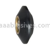 Dynabrade 11085 - Contact Wheel, 1" Dia. x 3/8" W x 3/8" I.D., V-Shaped Face, 90 Duro Urethane