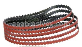 Dynabrade 1/2" x 12" 60 Grit Ceramic DynaCut Scalloped Edge Belt