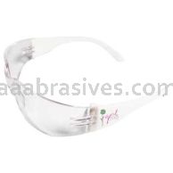 ERB 17750 Lucy White Temples with Girl Power at Work logo Clear Anti-Fog Lenses