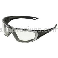 ERB 17997 NT2 Silver and Black Frame Clear Anti-Fog Lenses notched foam liner