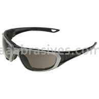 ERB 17998 NT2 Silver and Black Frame Gray Anti-fog Lenses notched foam liner