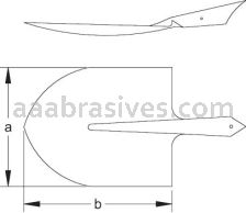 CS Unitec&trade; EX1006D-280A 240x280mm Rd D-Handle Shovel Nupla handle Aluminum Bronze