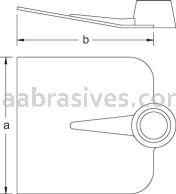 CS Unitec&trade; EX1015-200B 200 X 200mm Hoe Copper Beryllium Hoe Planters Mixing Angled Blade w/ Handle Included