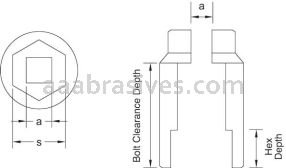 CS Unitec&trade; EX1640-46A 46mm Socket 3/4" Deep Drive Aluminum Bronze 6 Point Sockets