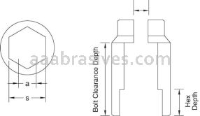 CS Unitec&trade; EX1830-120UB 1 5/8" Socket 1/2" Dr Deep Impact Copper Beryllium 6 Point Sockets