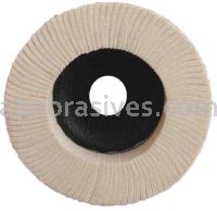 Wendt Abrasives 245631 Felt Polishing Flap Disc 5" x 7/8" - Type 27 FG Soft D5/H25