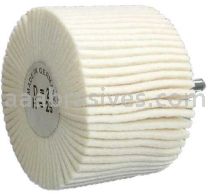 Wendt Abrasives 120604 Mounted Felt Polishing Flap Wheel 1" x 3/8" x 1/4" shank Ex-Soft D2/H25
