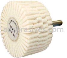Wendt Abrasives 120761 Mounted Felt Polishing Flap Brush 2" x 1" x 1/4" shank Soft D3/H25