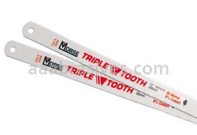 Morse&reg; 12x1/2 18/24/32 TPI Triple Tooth Bi-Metal Hacksaw Blades | Retail packaged
