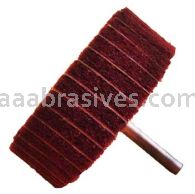 1x1x1/4 A/O 120/Medium Interleaf Finishing Flap Wheel on 1/4" sk