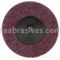 3M&trade; 7100007318 3" ACRS TR Heavy Duty Light Grinding and Blending Scotch-Brite&trade; Roloc&trade; Disc