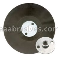 4-1/2x5/8-11 Thread, Backing Pad, Plastic Smooth, W/Nut