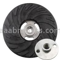 7x5/8-11 Thread, Backing Pad, Plastic Ribbed (Turbo) W/Nut