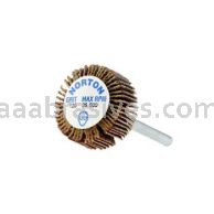 Merit Abrasives 08834137552 3/4 x 3/16 x 1/8 Small Diameter Flap Wheels With 1/8" Steel Shank 120 Grit Merit Aluminum Oxide