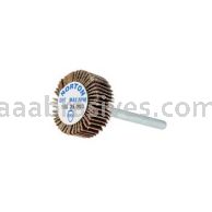 Merit Abrasives 08834137553 3/4 x 3/16 x 1/8 Small Diameter Flap Wheels With 1/8" Steel Shank 180 Grit Merit Aluminum Oxide