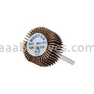Merit Abrasives 08834137562 3/4 x 3/8 x 1/8 Small Diameter Flap Wheels With 1/8" Steel Shank 120 Grit Merit Aluminum Oxide