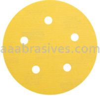 Norton Abrasives 66623307111 5" P120 Grit C-wt Gold Reserve A296 Vac Paper Hook and Loop Discs