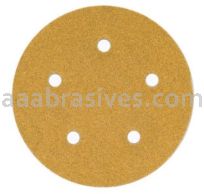 Norton Abrasives 66623307113 5" P220 Grit C-wt Gold Reserve A296 Vac Paper Hook and Loop Discs