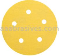 Norton Abrasives 66623307114 5" P320 Grit C-wt Gold Reserve A290 Vac Paper Hook and Loop Discs