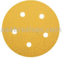 Norton Abrasives 78072748541 5" P60 Grit C-wt Gold Reserve A296 Vac Paper Hook and Loop Discs