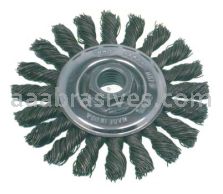 Osborn Knot Wire Wheel 4” OD X .020” Steel X 5/8-11 AH #99069