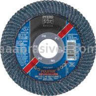 Pferd 67339 4-1/2"x7/8" #40 Zirc Polifan Curve Large (9/16") Flap Disc