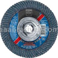 Pferd 67359 4-1/2"x5/8-11 #40 Zirc Polifan Curve Large (9/16") Flap Disc